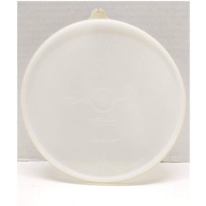 Vintage Tupperware Replacement Sheer Lid #229-5 Tab Y Tupper Seal Diameter 8"